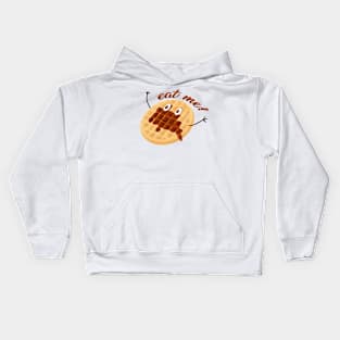 Eat me waffle t-shirt Kids Hoodie